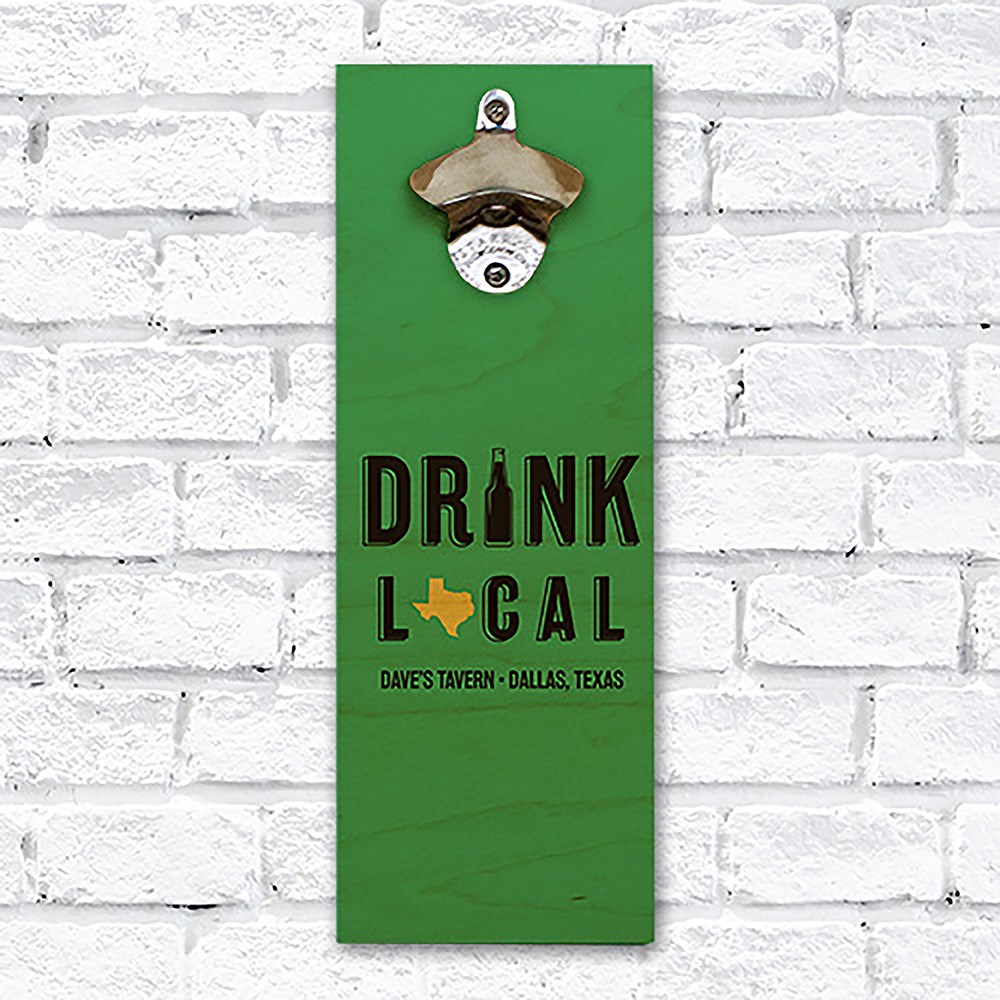 Personalized Drink Local St. Patrick's Day Gift Set 