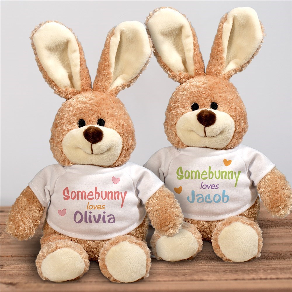 Personalized Somebunny Loves Me Gift Set 