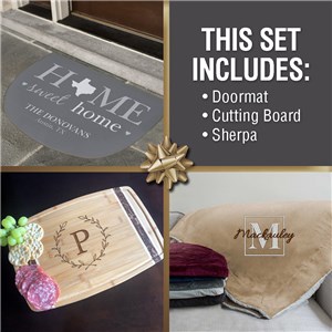 Personalized Home Sweet Home Gift Set
