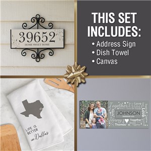Personalized New Home Gift Set 