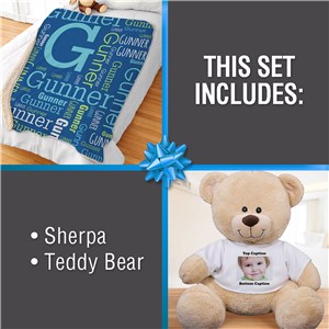 Personalized Boy Plush Gift Set GS049