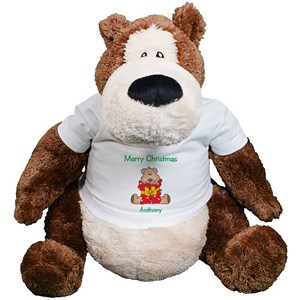 Personalized Merry Christmas Teddy Bear