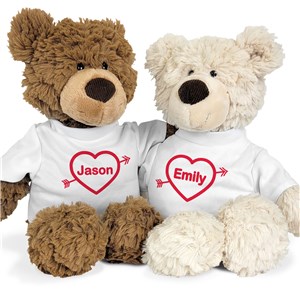 Personalized Heart and Arrow Pinchy Bear GU405908414100X