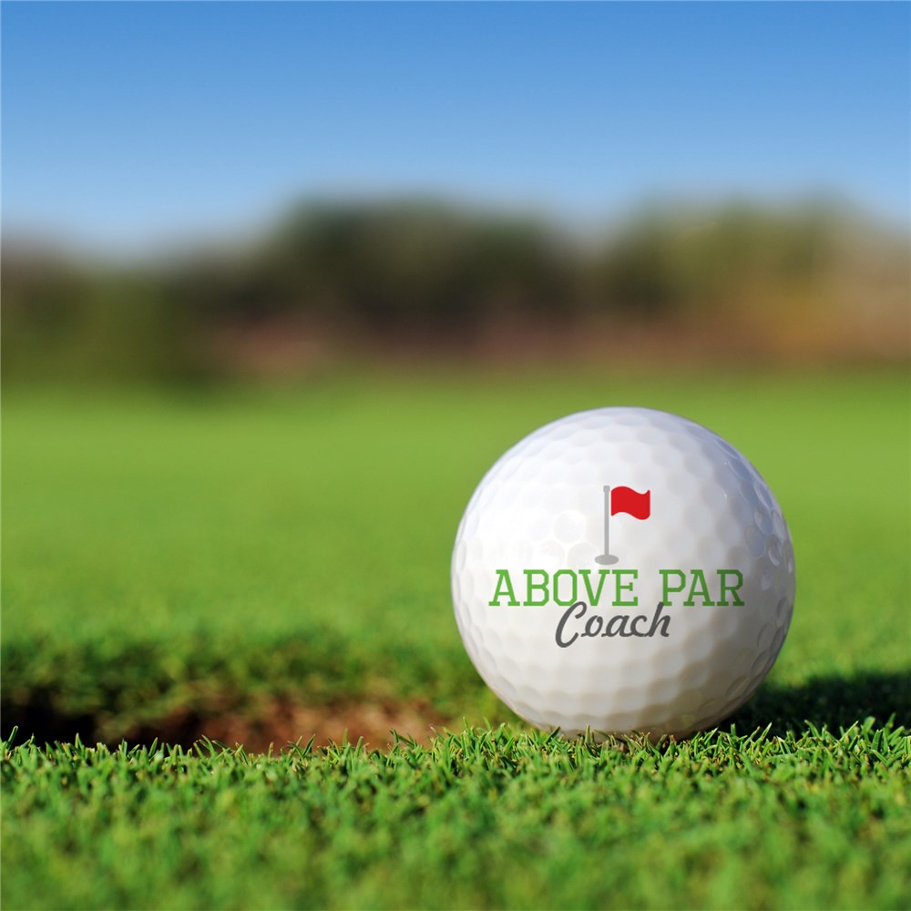 Personalized Above Par Golf Ball Set Golfballs | Personalized Golf Balls