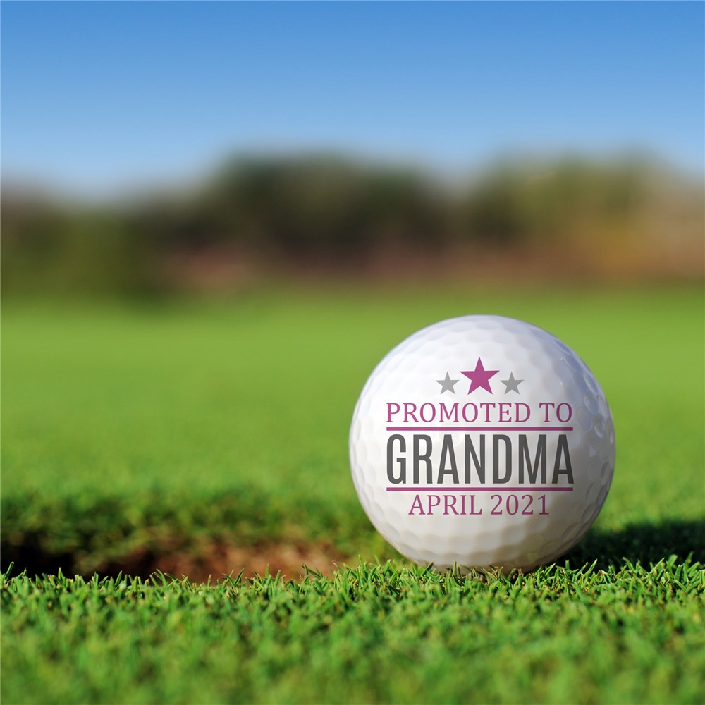 Personalized Promoted to Grandpa Golf Ball Set Golfballs | Personalized Golf Balls