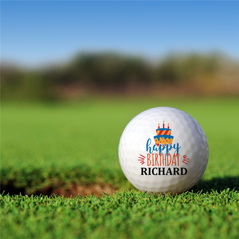 Personalized Cake Golf Ball Set Golfballs | Personalized Golf Balls