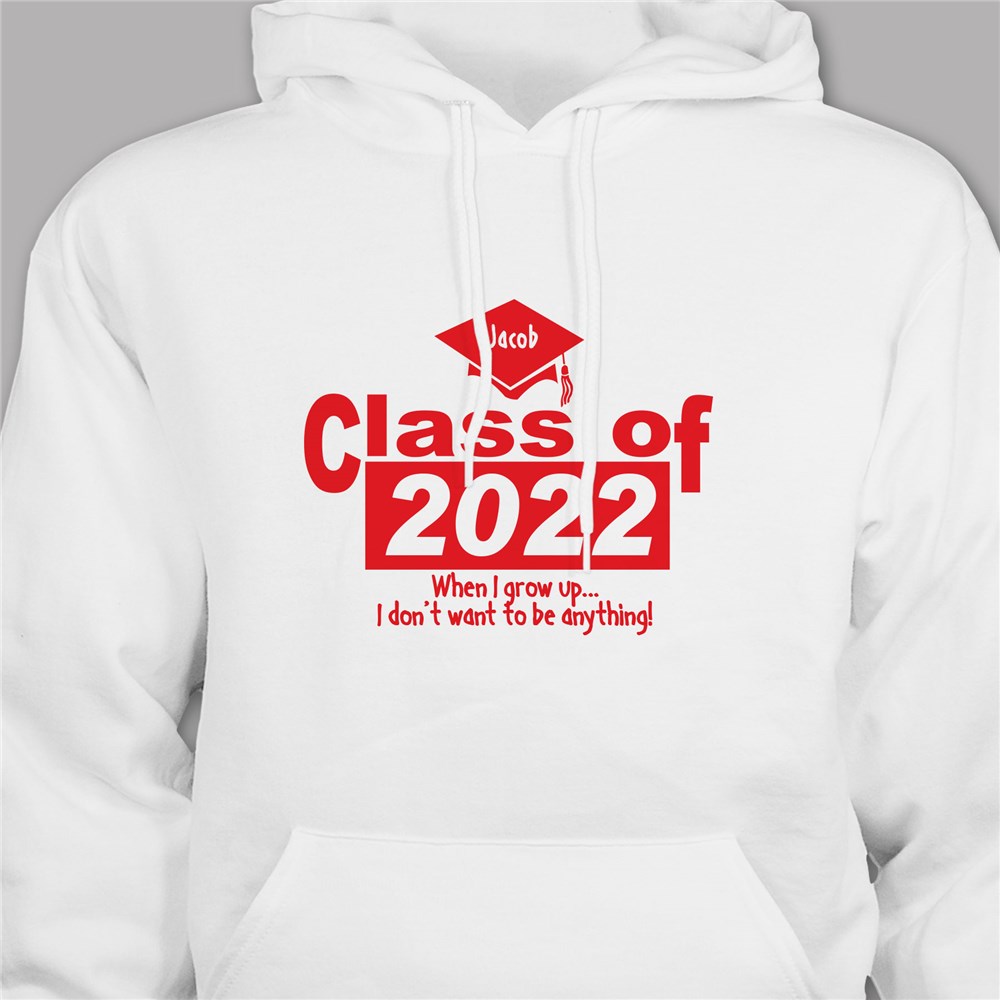 Personalized When I Grow Up Graduation Hooded Sweatshirt | Personalized Grad Gifts