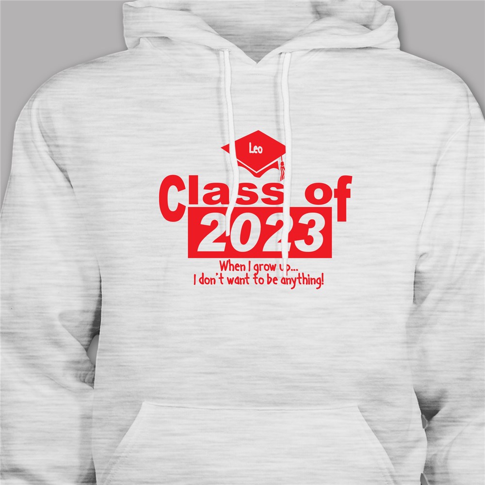Personalized When I Grow Up Graduation Hooded Sweatshirt | Personalized Grad Gifts