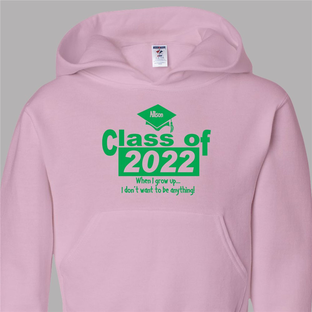 Personalized When I Grow Up Kids' Graduation Hooded Sweatshirt