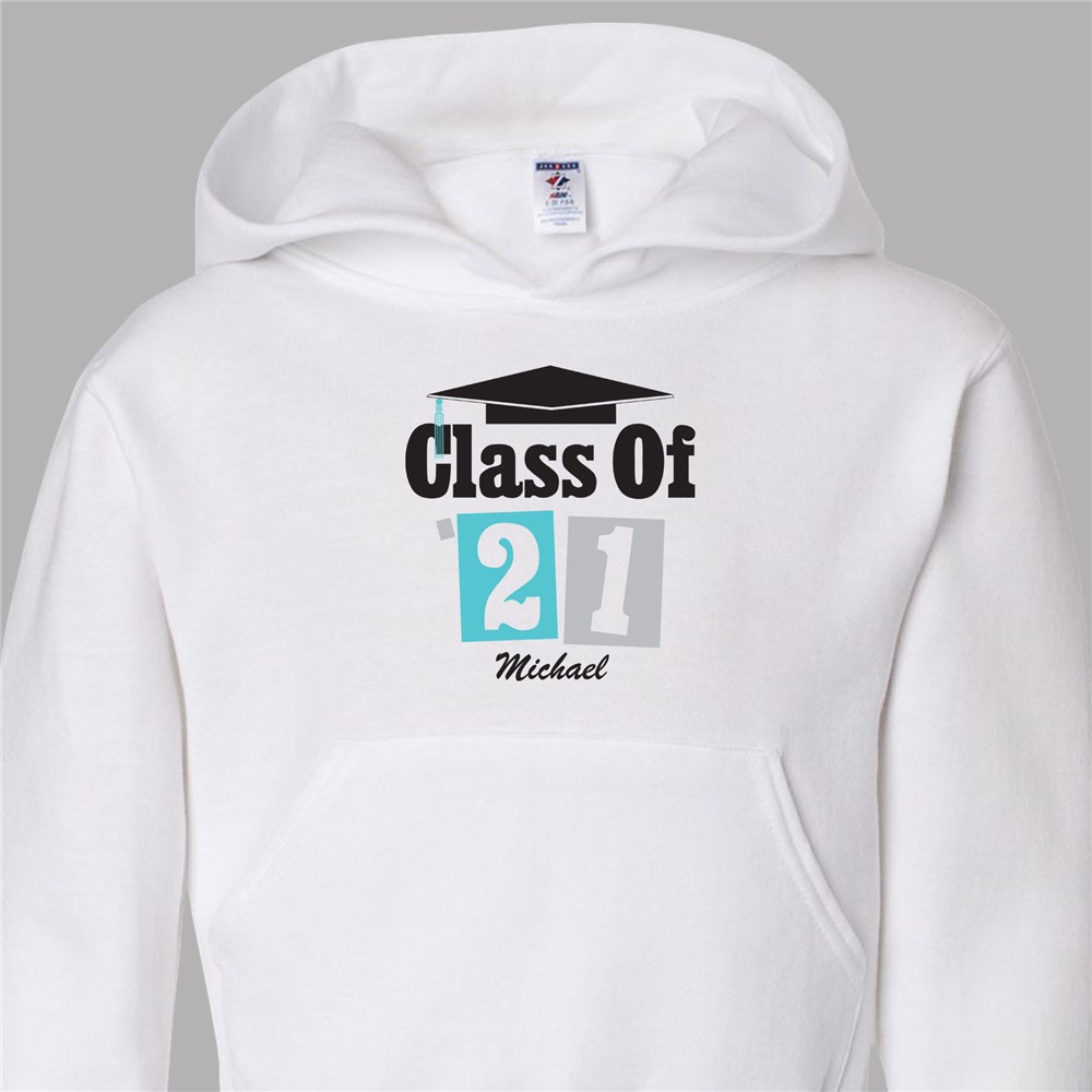 Current Year Graduation Color Dark Hoodie Sweatshirt