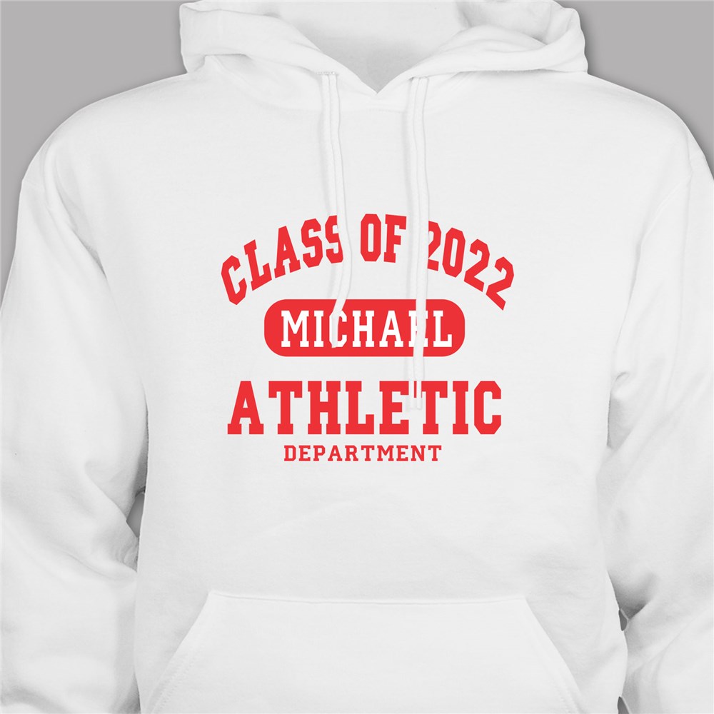 Personalized Class of...Athletic Graduation Hooded Sweatshirt