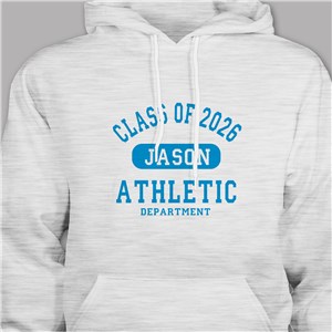Personalized Class of...Athletic Graduation Hooded Sweatshirt