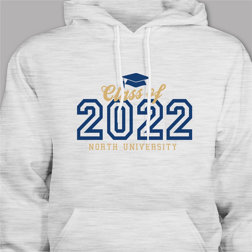 Personalized Graduation Year Hooded Sweatshirt