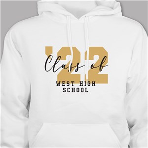 Personalized Class Of Hooded Sweatshirt