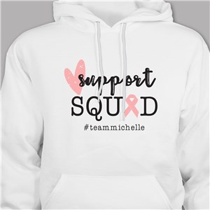 Personalized Support Squad Hooded Sweatshirt 