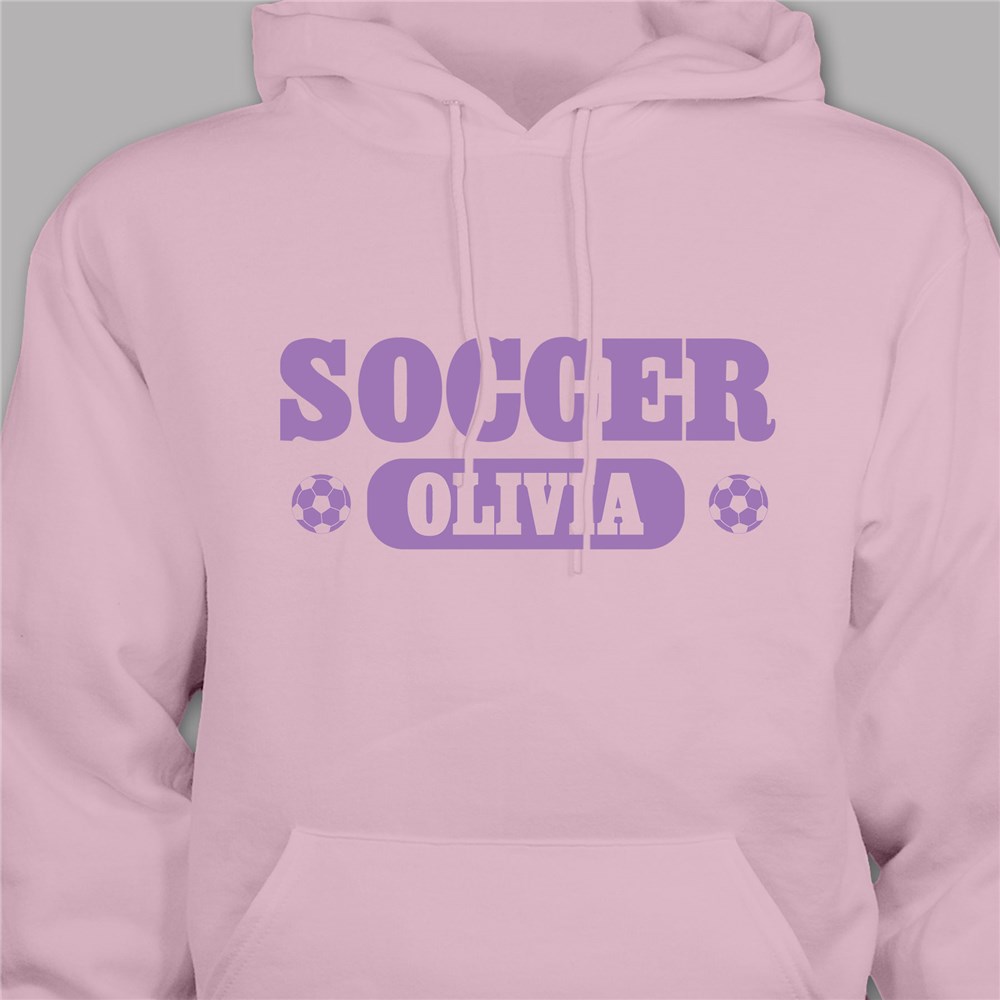 Personalized Soccer Hoodie | Custom Printed Sports Hooded Sweatshirt