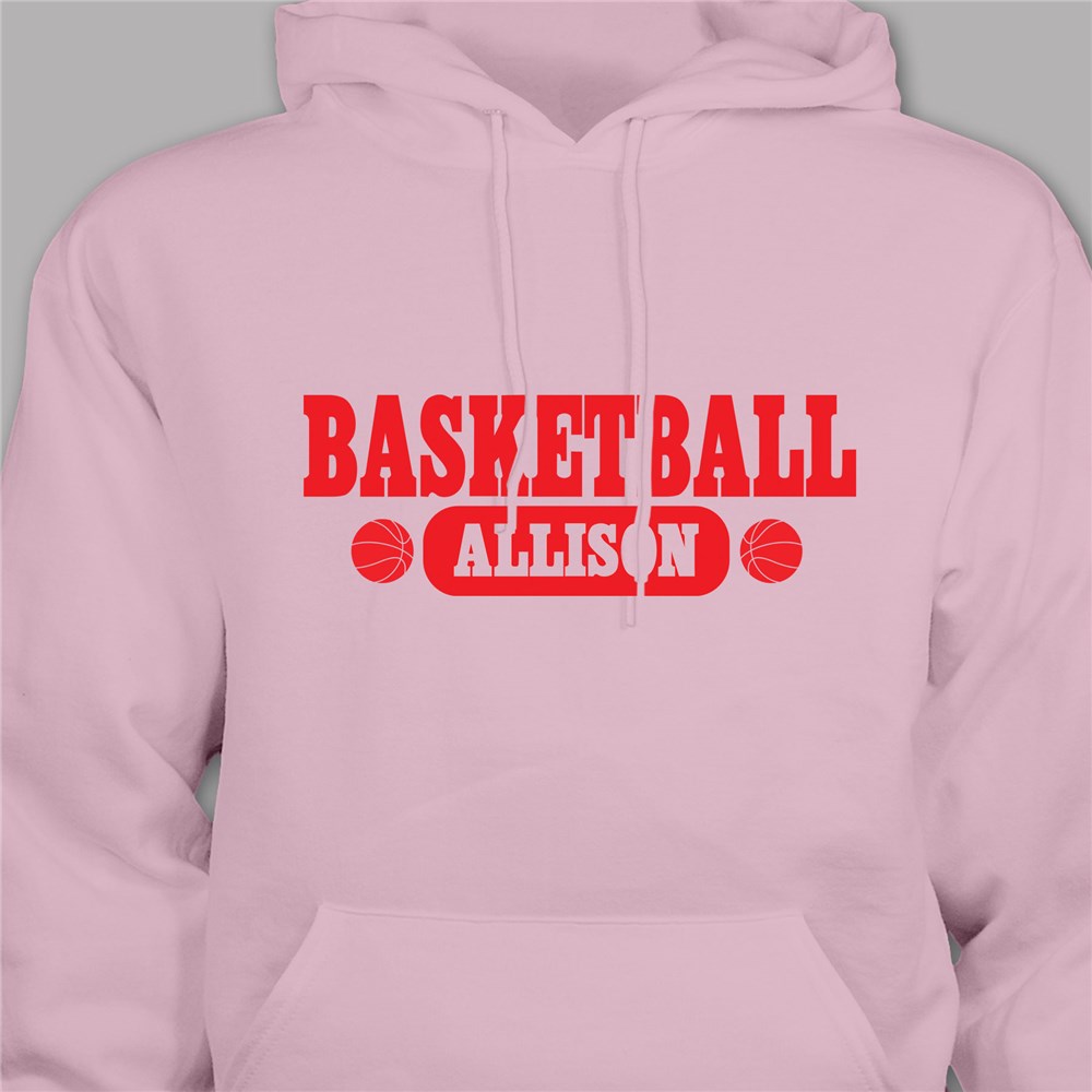 Personalized Basketball Hooded Youth Sweatshirt H52559X