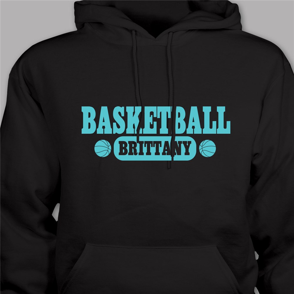 Personalized Basketball Hooded Youth Sweatshirt H52559X