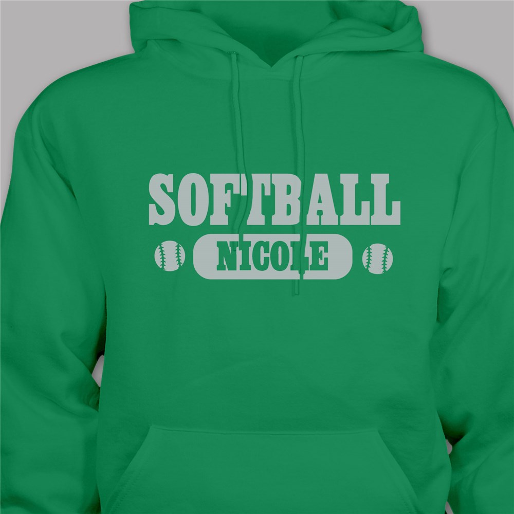 Personalized Softball Hooded Sweatshirt  H52562X
