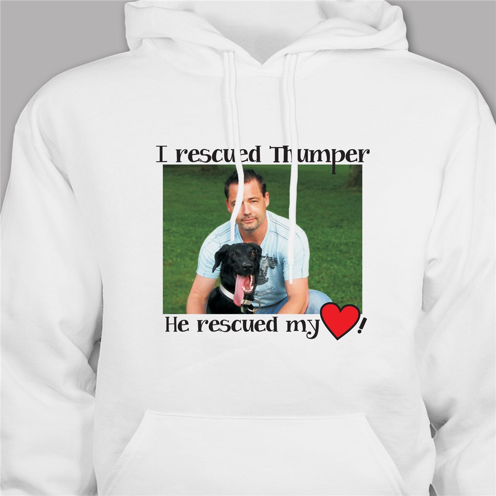 Personalized Rescued Pet Photo Hooded Sweatshirt H56612X