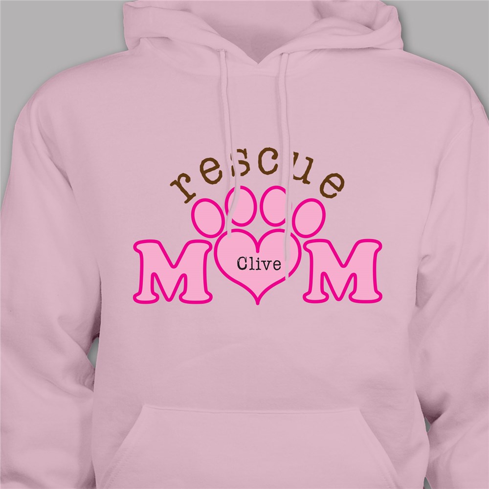 Personalized Rescue Mom Hooded Sweatshirt H56617X
