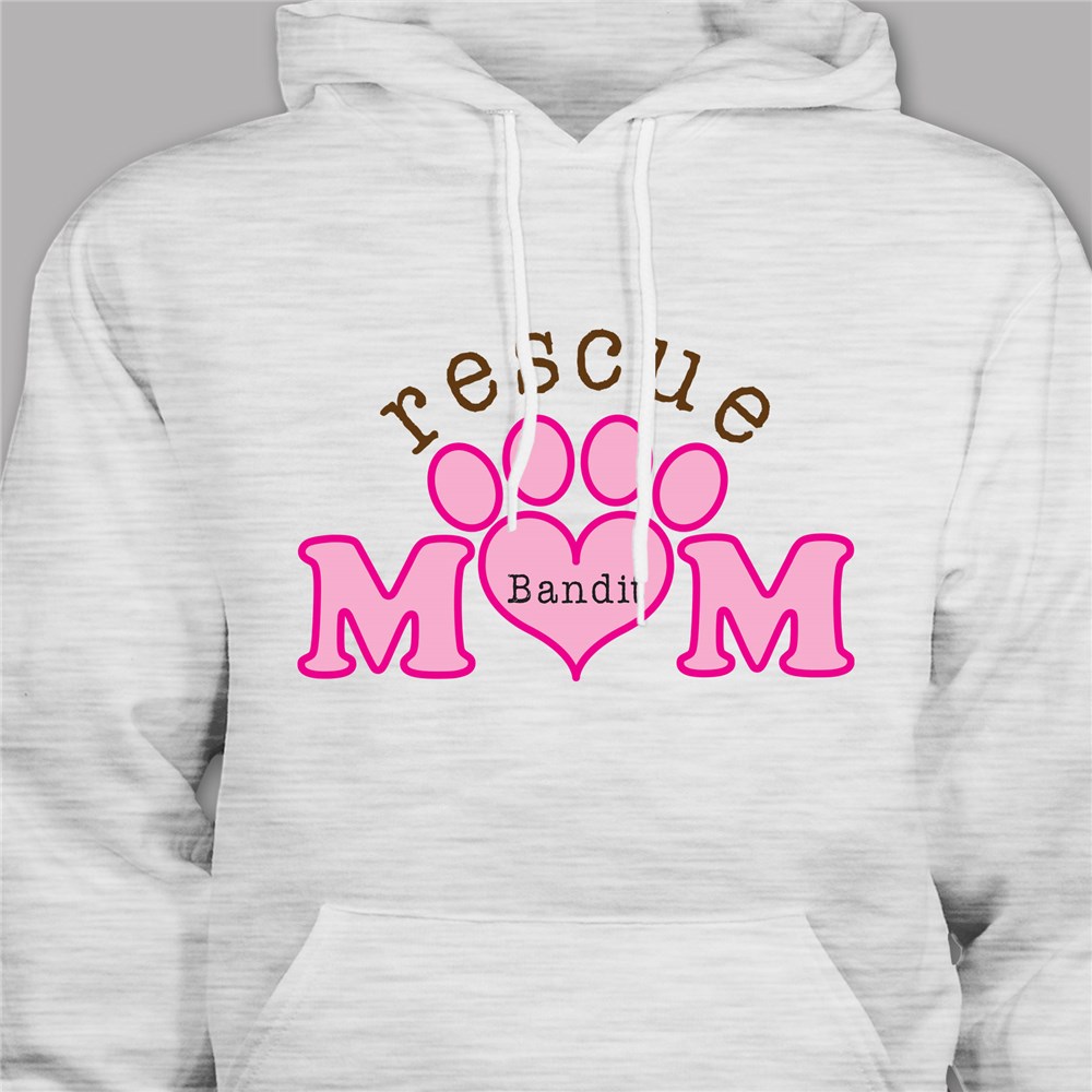 Personalized Rescue Mom Hooded Sweatshirt H56617X