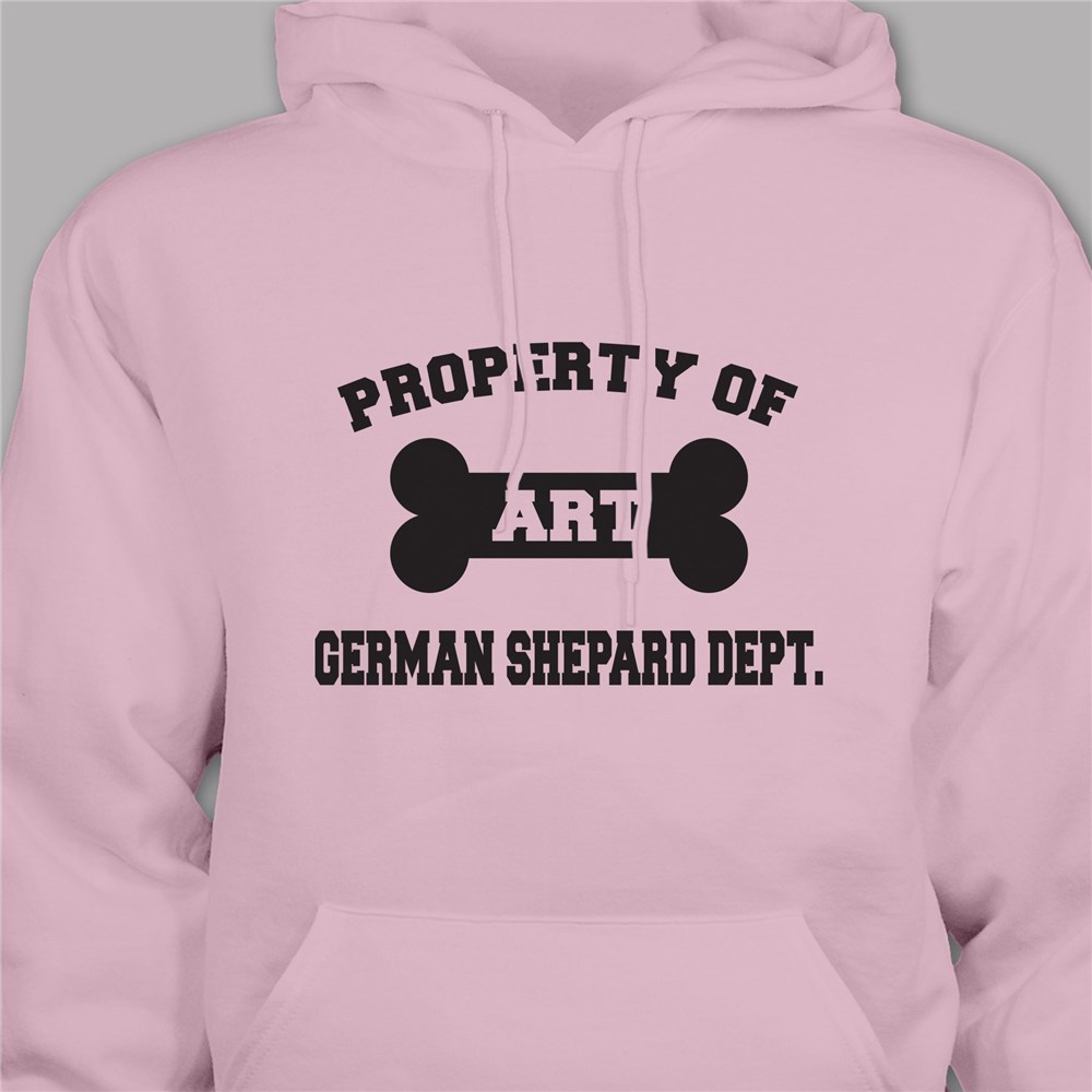 Personalized Property Of Dog Breed Hooded Sweatshirt H57285X