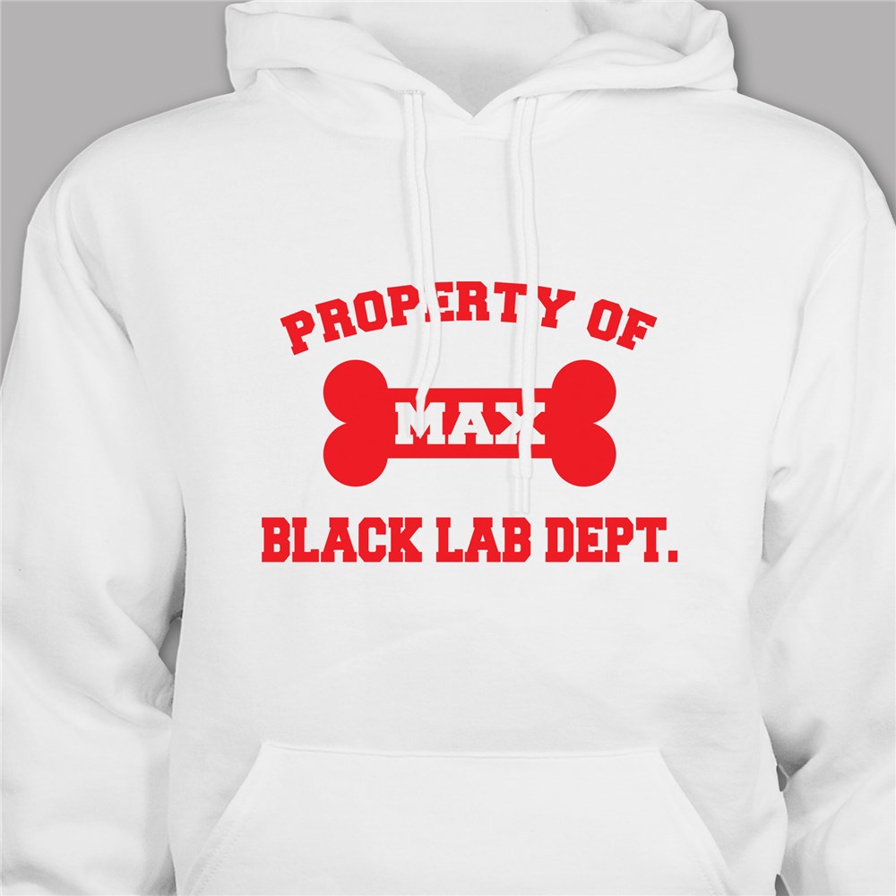 Personalized Property Of Dog Breed Hooded Sweatshirt H57285X