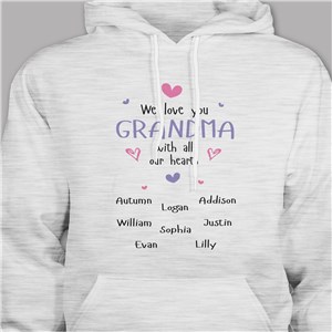 Personalized Grandma Hooded Sweatshirt | Personalized Gifts for Grandma