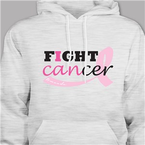 Fight Cancer Personalized Hooded Sweatshirt H57938X