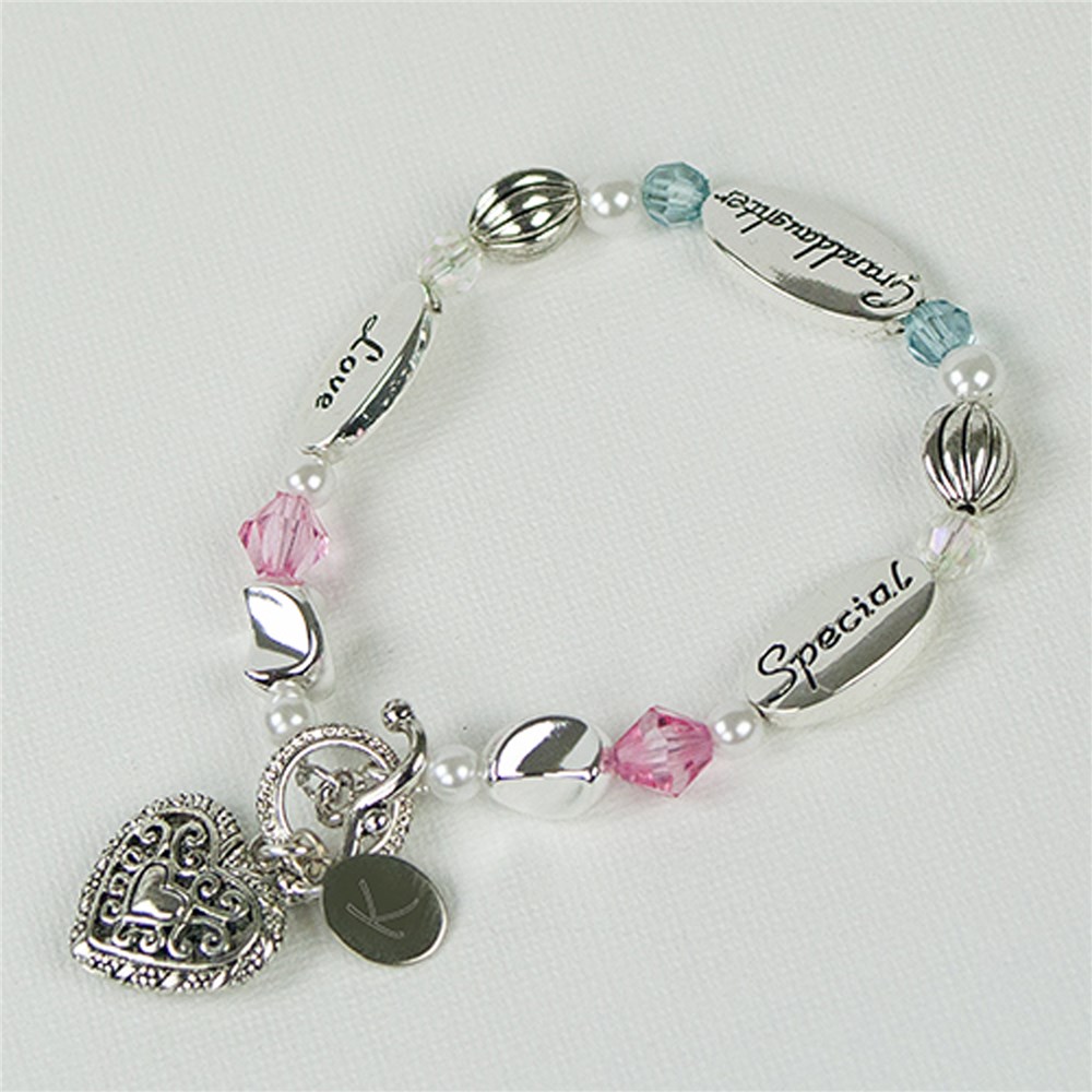 Engraved Granddaughter Bracelet GiftsForYouNow