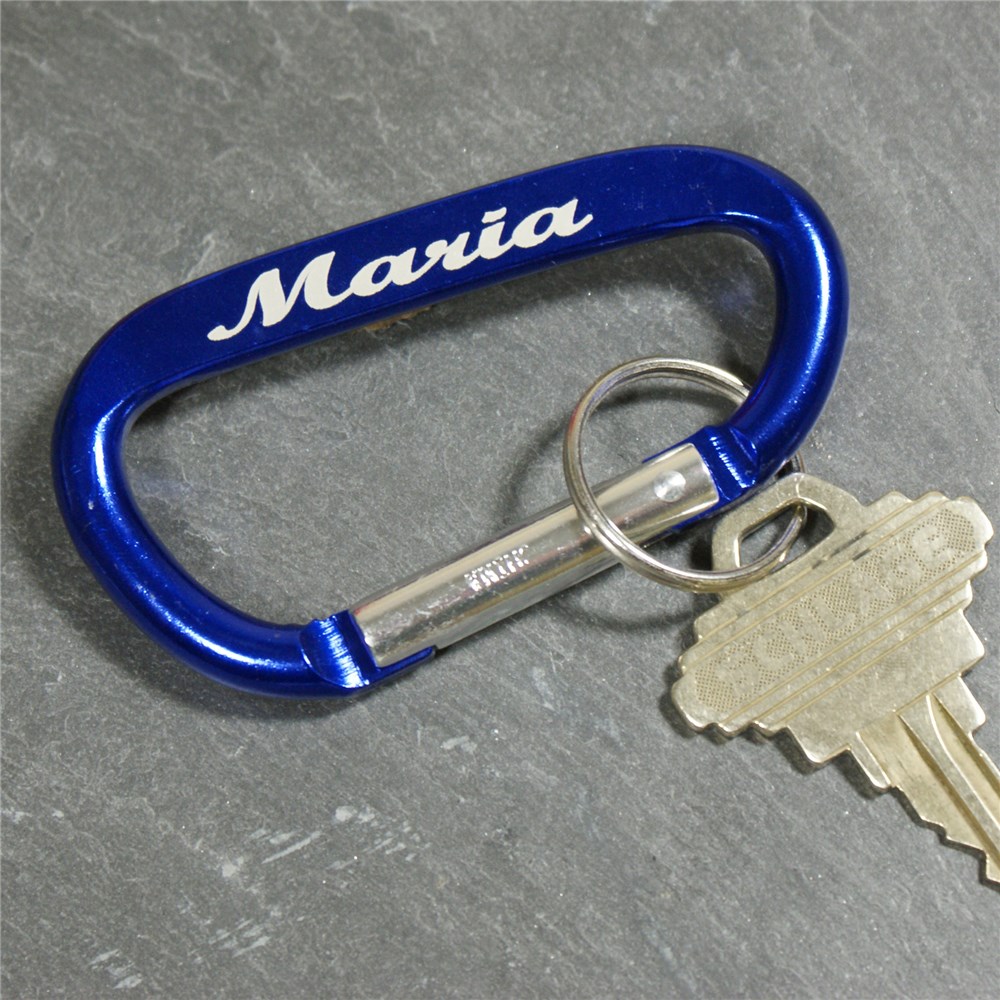 Personalized Carabiner Key Chain | Personalized Dad Accessories