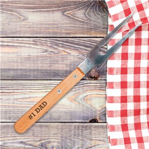 Engraved Any Message BBQ Fork