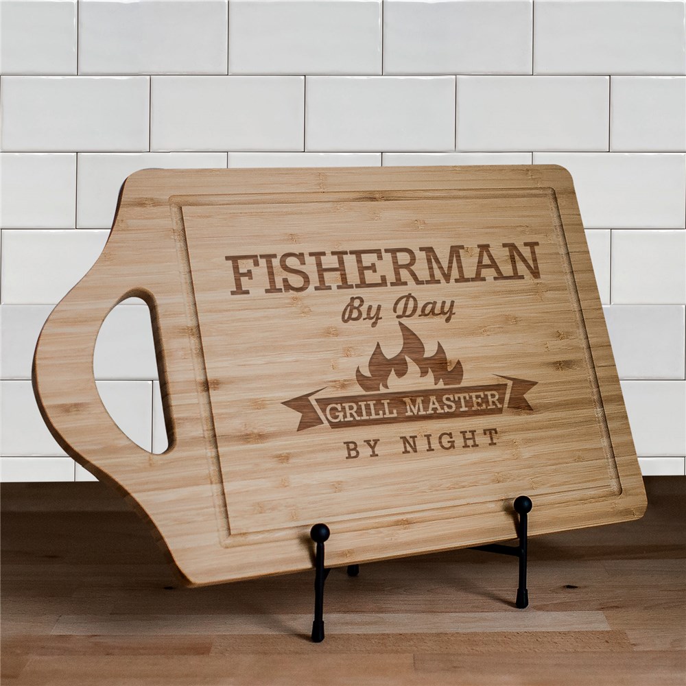 Engraved Grill Master Cutting Board | Father's Day BBQ Gifts