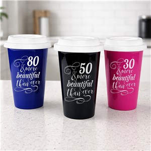 Personalized More Beautiful Travel Mug L1051213X