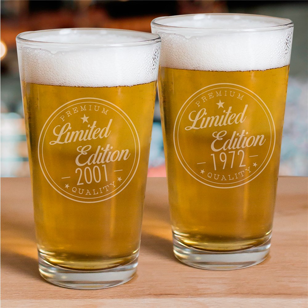 Engraved Limited Edition Beer Glass | Personalized Gifts for Him