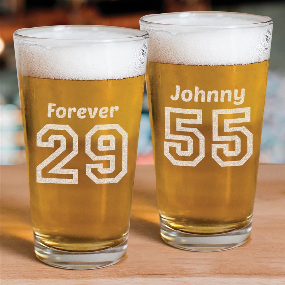 Engraved Birthday Glass | Personalized Gifts for Him