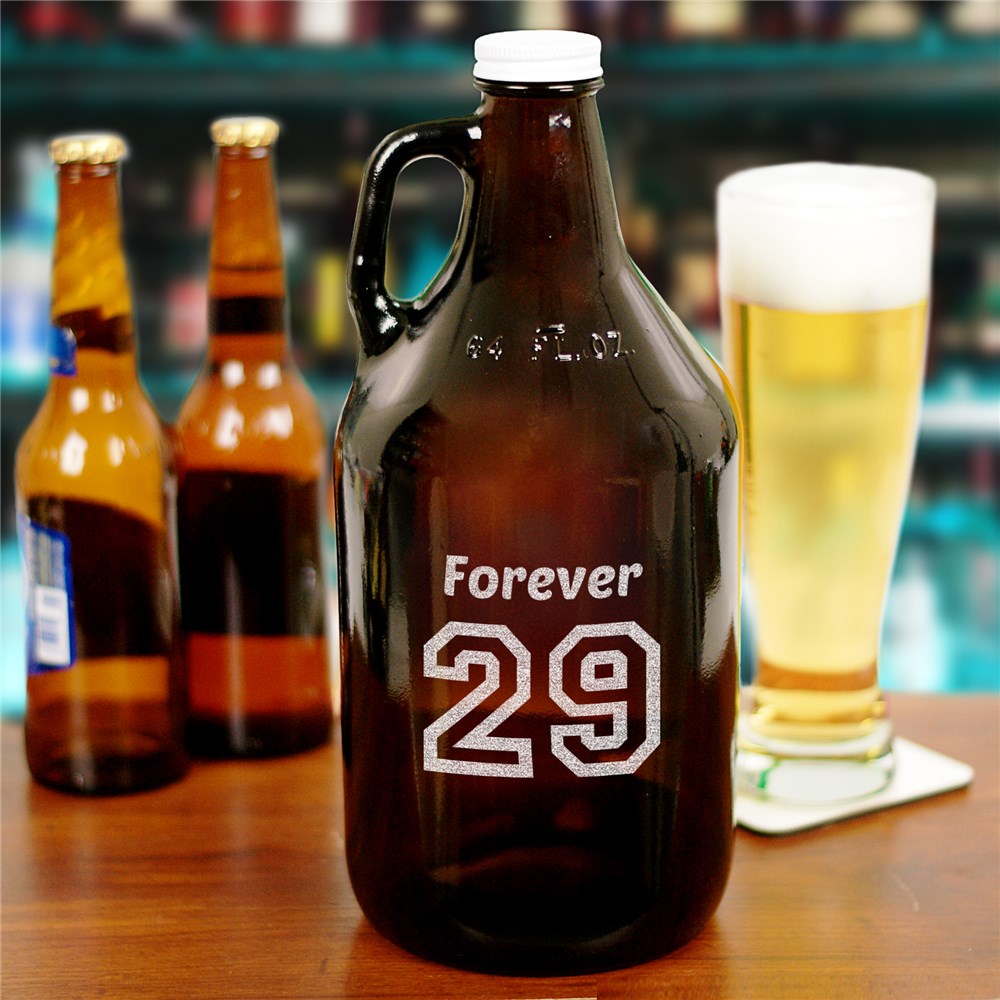 Engraved Birthday Message Growler | Personalized Gifts for Him