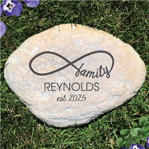 Personalized Infinity Family Garden Stone | Personalized Housewarming Gifts