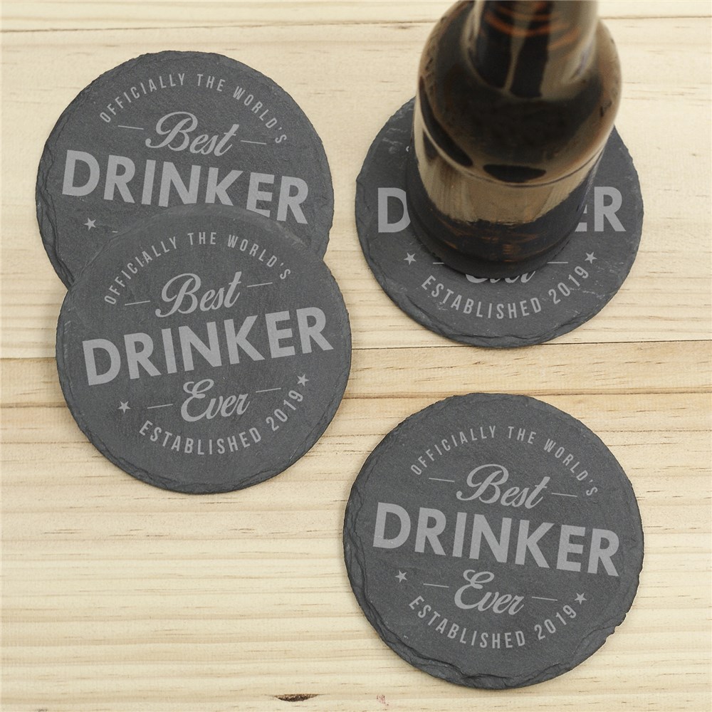 Personalized Best Ever Coasters | Personalized Barware