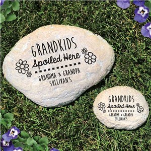 Spoiled Here Personalized Garden Stone | Personalized Garden Stones
