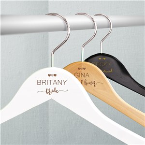 Engraved Wedding Party Hangers | Personalized Hangers For Bridesmaids