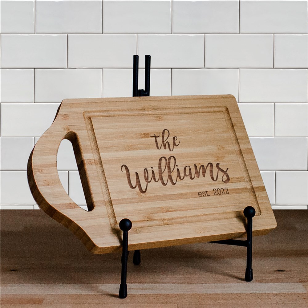Engraved Family Established Cutting Board | Engraved Cutting Boards