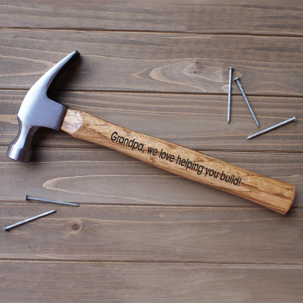 Engraved Father's Day Wood Hammer | Engraved Hammer