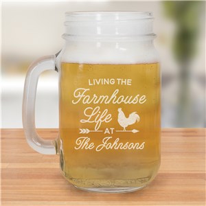 Farmhouse Glassware | Personalized Mason Jars