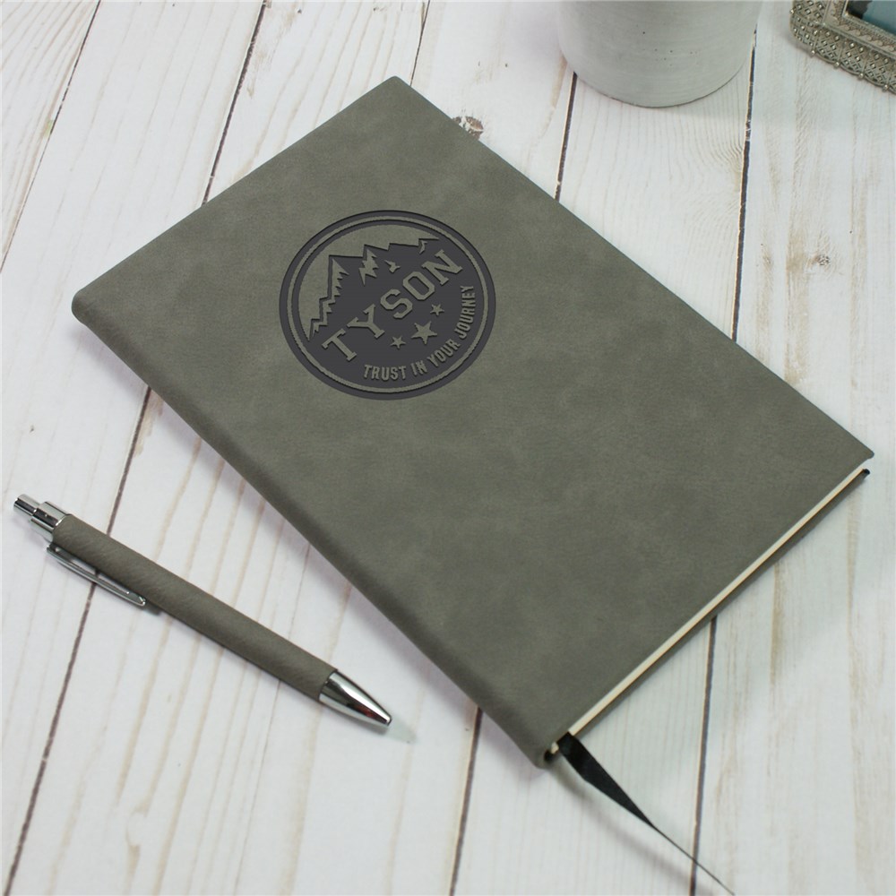 Mountains Personalized Leather Journal | Leather Notebooks