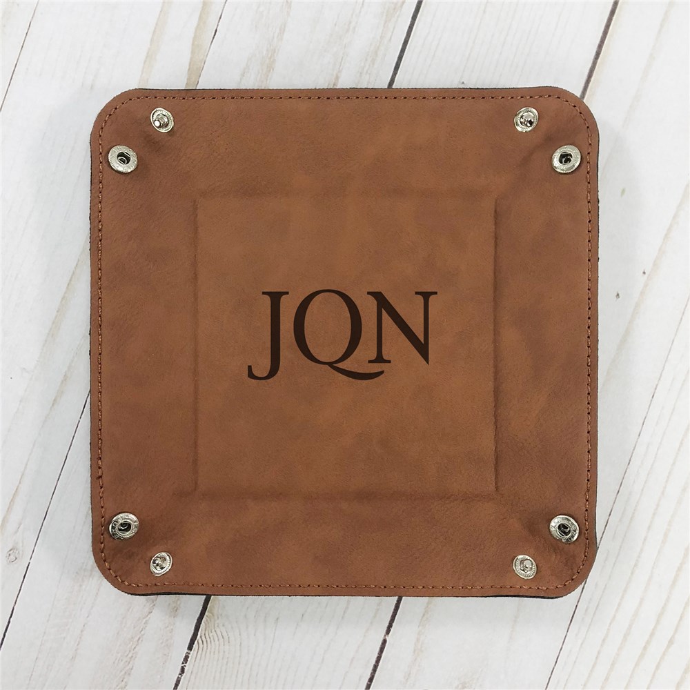 Leatherette Snap Tray | Personalized Valet Tray