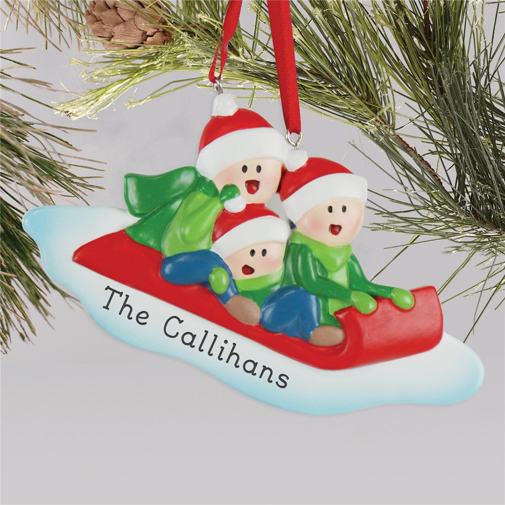 Family Sled Ornaments | Personalized Christmas Ornaments