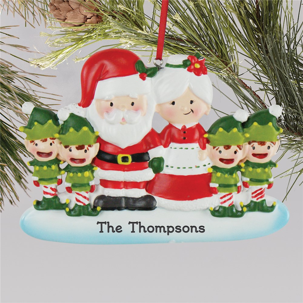 Family Christmas Ornaments | Elf and Santa Christmas Ornaments