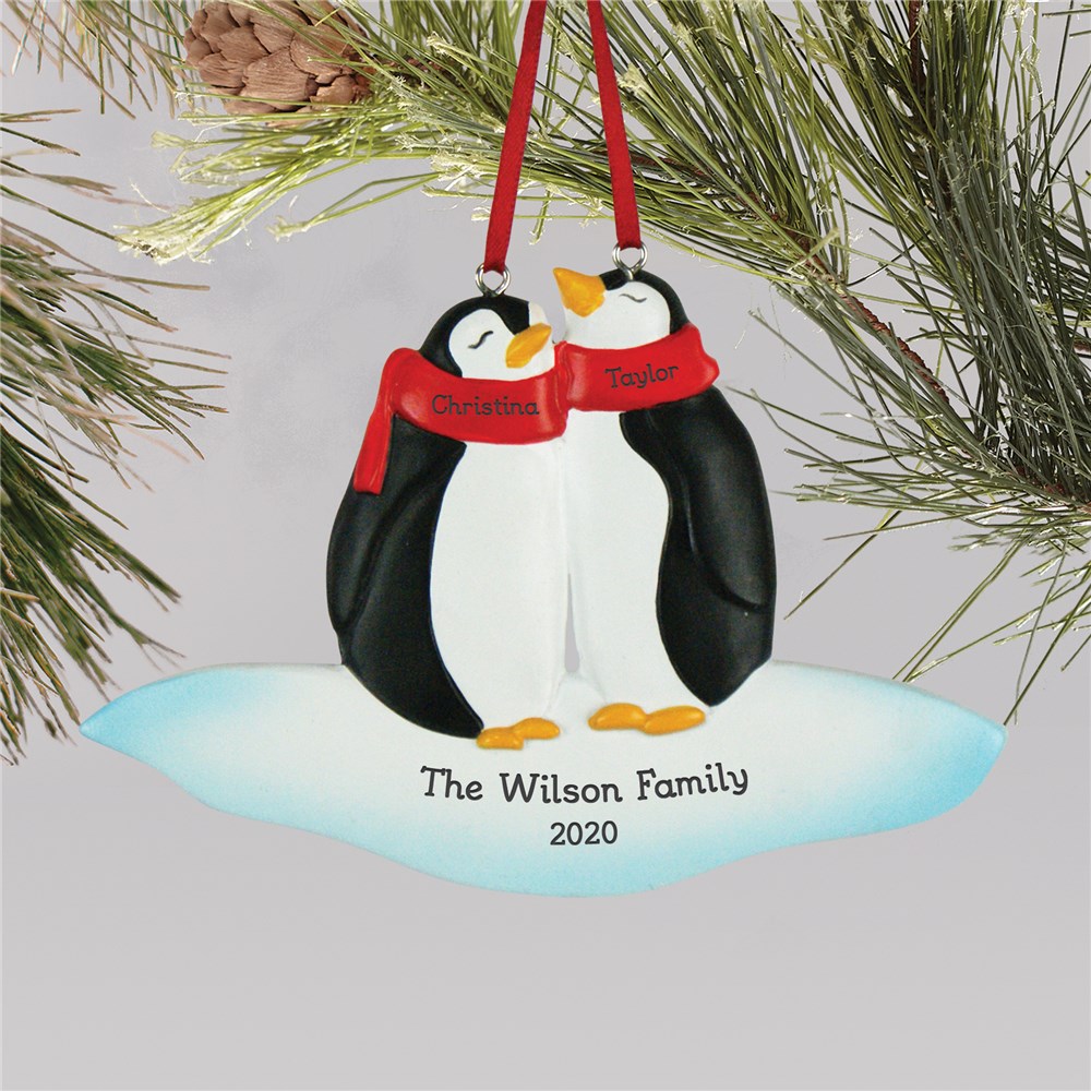 Personalized Penguin Family Christmas Ornament GiftsForYouNow